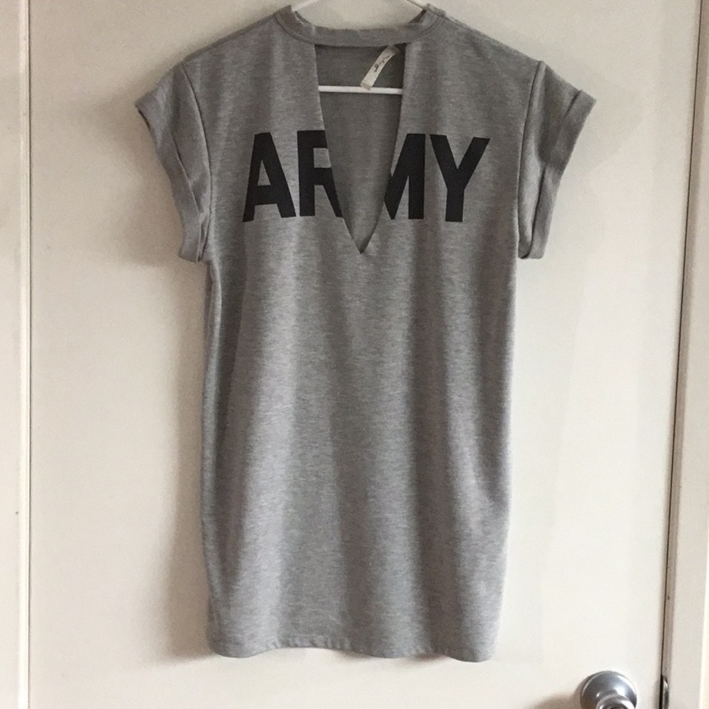 Sexy af Army Tshirt! Super soft fabric! Fun and sexy! NWOT 💕